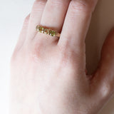 Anello vintage in oro 8K con peridoti, anni ‘80