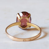 Vintage 18K gold garnet ring, 1960s