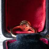 Anello vintage in oro 18K con diamanti (0.35ctw ca.), anni ‘70