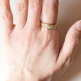 Anello vintage in oro 18K con diamanti (0.50ctw ca.), anni ‘70