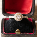 Anello vintage in oro 18K con diamanti (0.35ctw ca.), anni ‘70