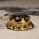 Pendente in oro 18K con quarzo citrino, anni ‘50