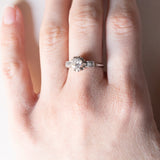 Anello antico in platino con diamanti (0.66ct ca.), anni ‘30