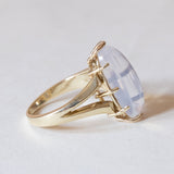 Vintage 14K gold moonstone ring, 60s / 70s