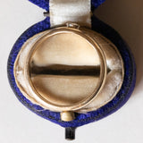 Solitaire vintage en or 14 carats avec diamant taillé en brillant (env. 0,10 ct), années 1970