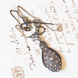 Collier Art Nouveau in oro 18K e argento con diamanti, anni ‘10/‘20