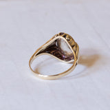 Vintage 14K gold quartz ring, 1950s