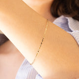 Braccialetto rigido vintage in oro 8K, anni ‘60/‘70