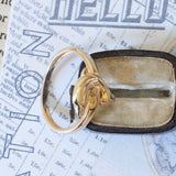 Anello vintage in oro 8K con delfino, anni ‘80