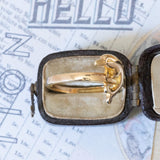 Anello vintage in oro 8K con delfino, anni ‘80