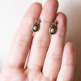 ⭐️ Orecchini antichi in oro 14K con diamanti e perle, primi del ‘900