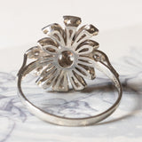 Anello vintage in oro bianco 18K con diamanti (0.70ctw ca.), anni ‘60