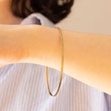 Braccialetto rigido vintage in oro 8K, anni ‘60/‘70