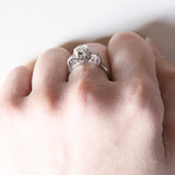 Anello antico in platino con diamanti (0.66ct ca.), anni ‘30