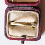Veretta vintage in oro 18K con diamanti (0.27ctw ca.), anni ‘60