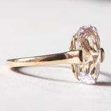 Anello vintage in oro 8K con ametista, anni ‘70