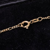 Collana vintage in oro 8K con cromodiopsidi e diamanti, anni ‘80