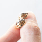 Orecchini vintage in oro 18K, anni ‘60/‘70