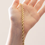 Vintage torchon necklace in 8K gold, 1970s