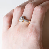 Anello vintage in oro 18K con diamanti (0.35ctw ca.), anni ‘70