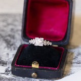 Anello Art Déco in oro bianco 14K con diamanti (0.48ctw ca.), anni ‘30