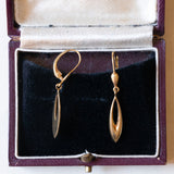 Orecchini pendenti vintage in oro 18K, anni ‘60