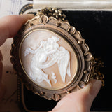 Bracciale antico in oro 18K con cammeo su conchiglia, primi del ‘900