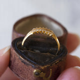 Anello vintage in oro 18K con diamanti (0.14ctw ca.), anni '60