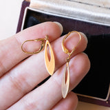 Orecchini pendenti vintage in oro 18K, anni ‘60