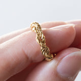 Bracciale morbido torchon vintage in oro 18K