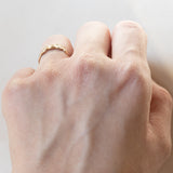 Anello vintage in oro 18K con diamanti, anni ‘50/‘60