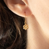 Orecchini pendenti vintage in oro 18K, anni ‘60