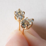 Orecchini vintage in oro giallo 18K con acquamarine (0.80ctw ca.), anni ‘60