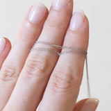 Collana moderna in oro 9K con diamanti