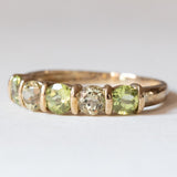 Anello vintage in oro 8K con peridoti, anni ‘80