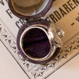 Bague ancienne en or blanc 18 carats avec diamants (0,45 ct environ), années 1930/1940