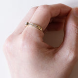 Anello vintage in oro 14K con diamanti (0.14ct ca.), anni ‘60/‘70
