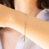 Braccialetto rigido vintage in oro 8K, anni ‘60/‘70