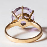 🔮 Anello vintage da cocktail in oro 18K con ametista (4.60ct ca.), anni ‘60