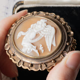 Bracciale antico in oro 18K con cammeo su conchiglia, primi del ‘900