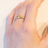 Anello vintage gypsy in oro 18K con rubino, anni ‘50/‘60