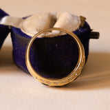 Anello vintage in oro 18K con zaffiri e diamanti, anni ‘50