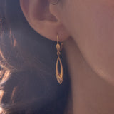 Orecchini pendenti vintage in oro 18K, anni ‘60