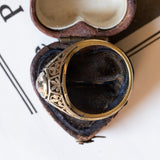 Art Deco solitaire in 18K gold and silver with approx. 1ct diamond, 1920s