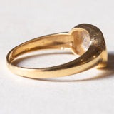 Anello vintage in oro 18K con diamanti (0.05ctw ca.), anni ‘70