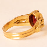Anello vintage in oro giallo 18K con granato (4.50ct ca.), anni ‘60