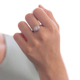 Anello in oro bianco 18K con diamanti (0.20ctw)