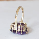 Vintage 8K Gold Amethyst Cocktail Ring, 1960s