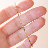 Braccialetto rigido vintage in oro 8K, anni ‘60/‘70
