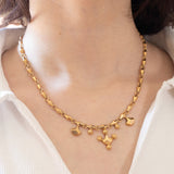 Collana vintage in oro 18K, anni ‘50